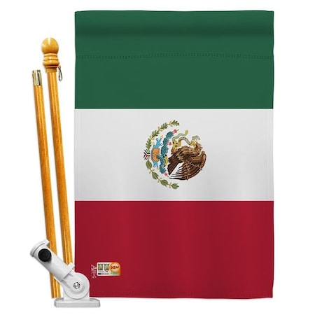 Americana Home & Garden AA-CY-HS-140154-IP-BO-D-US18-AG 28 X 40 In. Mexico Flags Of The World Nationality Impressions Decorative Vertical Double Sided